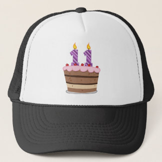 Age 11 on Birthday Cake Trucker Hat