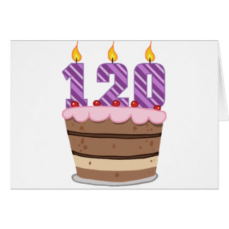 Age 120 on Birthday Cake
