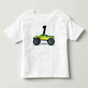 AGE 1 ONE BOYS MONSTER TRUCK T-SHIRT