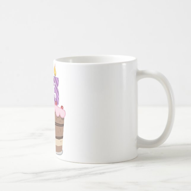 Age 23 on Birthday Cake Coffee Mug (Right)