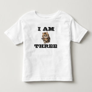 AGE 3 (THREE) CAT KITTEN KIDS T-SHIRTS