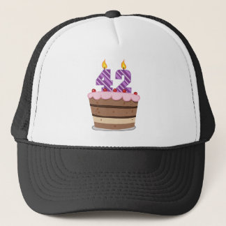 Age 42 on Birthday Cake Trucker Hat