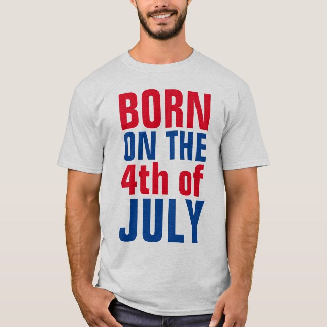 age 50. 4th of july birthday t-shirts (Front)