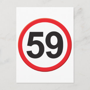 Age 59 postcard