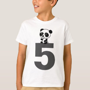 AGE 5 FIVE PANDA BEAR T-Shirts