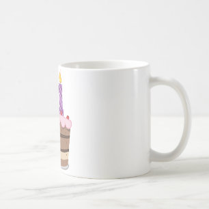 Age 71 on Birthday Cake Coffee Mug
