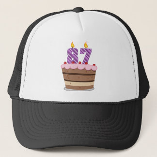 Age 87 on Birthday Cake Trucker Hat