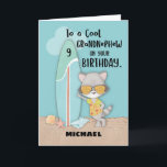 Age 9 Grandnephew Birthday Beach Funny Raccoon Card<br><div class="desc">Now this is a funny card feauting a cool raccoon that is wearing cool sunglasses while standing on the beach with s surfboard in hand. The inside message is just right to bring a beautiful smile from your grandnephew’s face. Greet him a happy 9th birthday with this.</div>