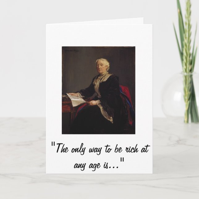 Age and debt free living card (Front)