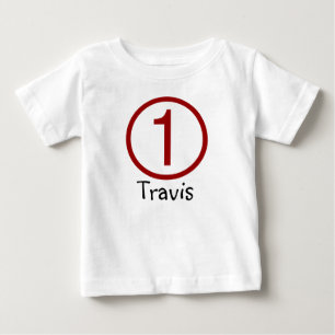 Age and Name  Customizable 1st Birthday Tshirt