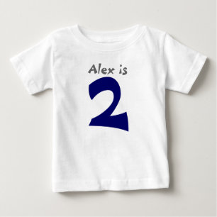 Age and Name  Customizable 1st Birthday Tshirt