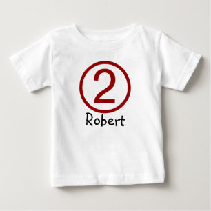 Age and Name Customizable 2nd Birthday Tshirt