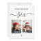 Age and photo. Black white wedding table number