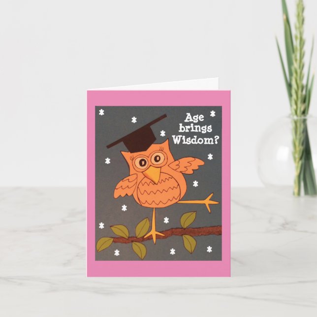 Age brings Wisdom card (Front)