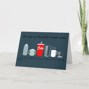 Age by Favori Boire Funny Homme Carte d'anniversai