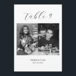 Age Childhood Photos Wedding Table Card Numbers<br><div class="desc">Add a personal touch to your wedding tables! Add a photo of yourself and your partner of the age that you were that corresponds to the table number (e.g. table one has pictures of yourself and your partner at age one)</div>