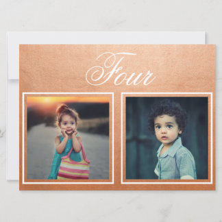 Âge du marié Élégant numéro de table Rose Gold