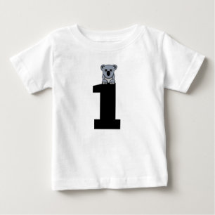 Âge d'un (1) anniversaire Koala Bear T-Shirts