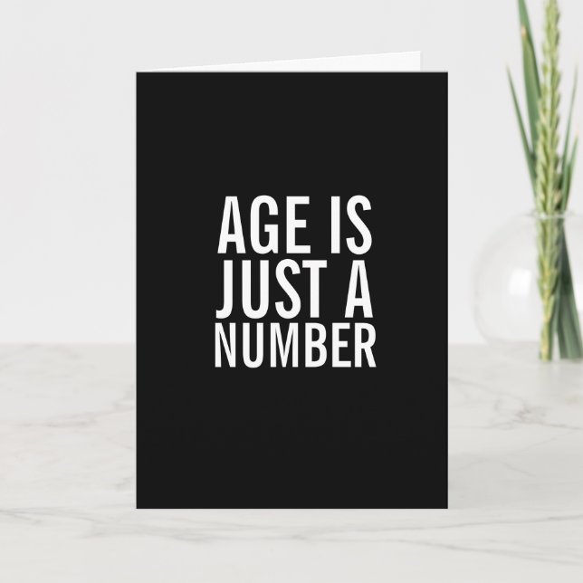 Age est un nombre amusant Bonne carte de voeux d'a (Devant)