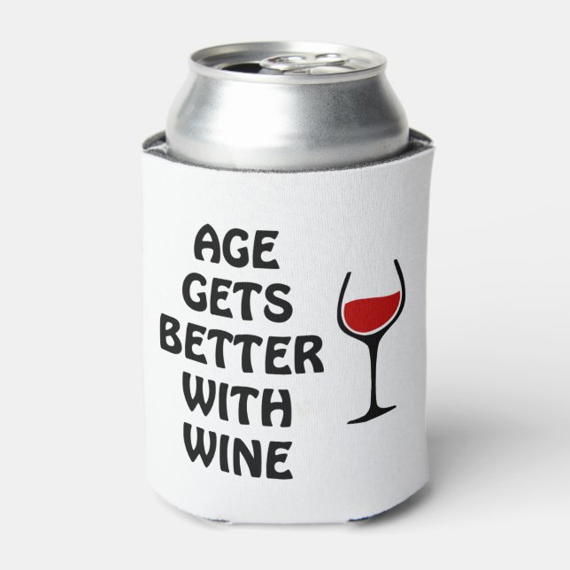 Age Gets Better With Wine Can Cooler (Can Front)