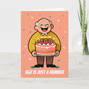 Age Is Just A Number Funny Birthday Humour Card