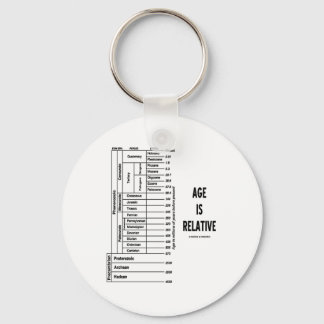 Age Is Relative (Geological Time Humour) Keychain