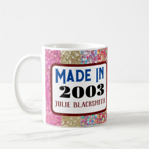 Age mug gift for 21st birthday 2004