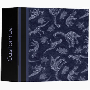 Age Of Dinosaurs Skeleton Pattern Binder