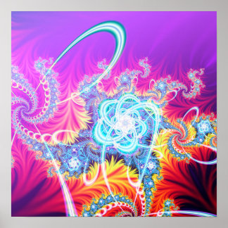 Age of the Atom Fractal Art by bbqshoes Poster