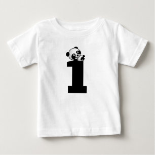 Age one (1) birthday Panda Bear T-Shirts