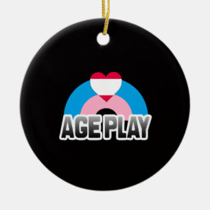 Age Play Pride Ceramic Ornament