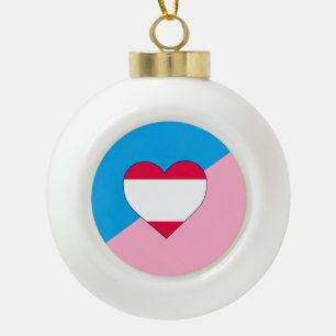 Age Play Pride Flag Ceramic Ball Christmas Ornament