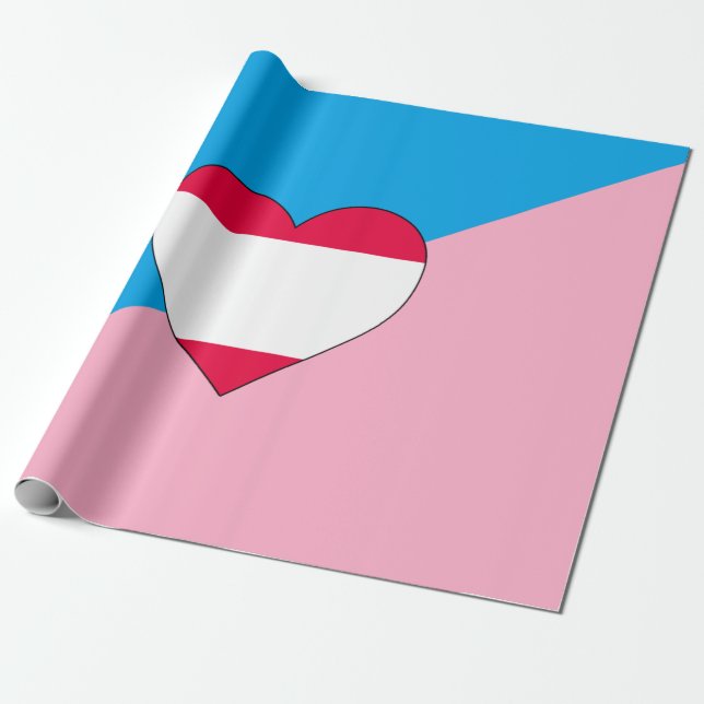 Age Play Pride Flag Wrapping Paper (Unrolled)