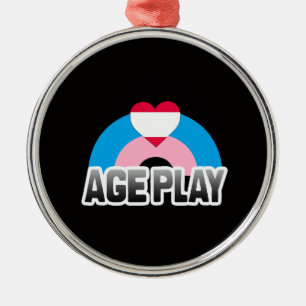 Age Play Pride Metal Ornament