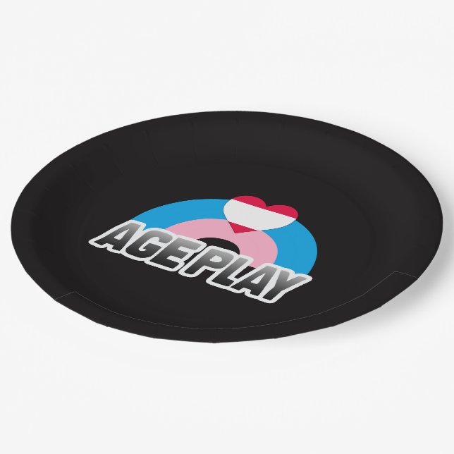 Age Play Pride Paper Plate (Angled)