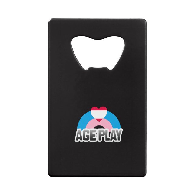 Age Play Pride Wallet Bottle Opener (Front)