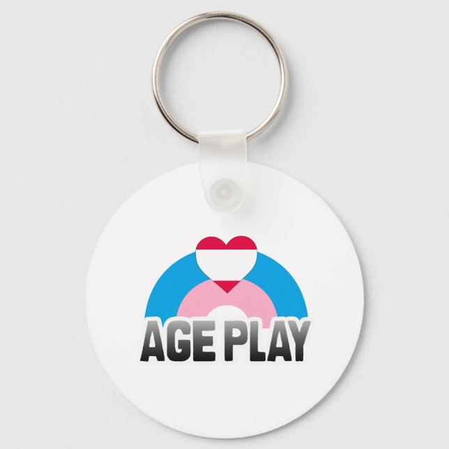 AGE PLAY RAINBOW KEYCHAIN (Front)
