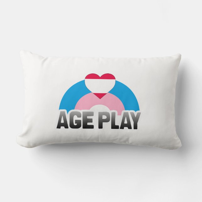 AGE PLAY RAINBOW LUMBAR PILLOW (Front)