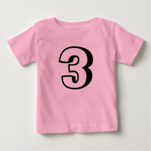 Age three (3) birthday t-shirts for toddler