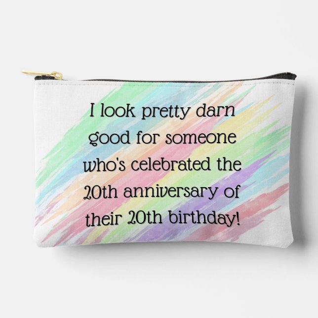 Aged 40 & over accessory pouch (Front)