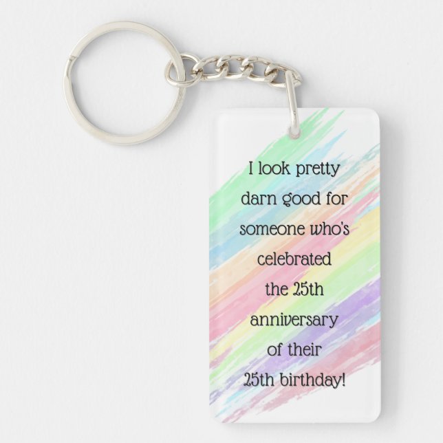 Aged 50 & over keychain (Front)