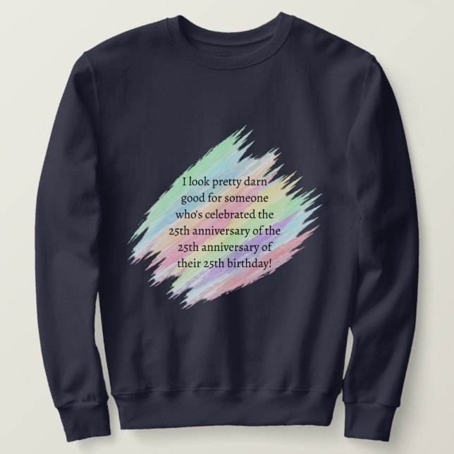 Aged 75 & over sweatshirt (Design Front)
