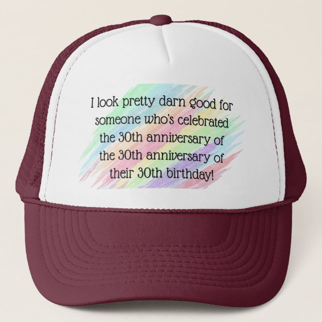 Aged 90 & over trucker hat (Front)