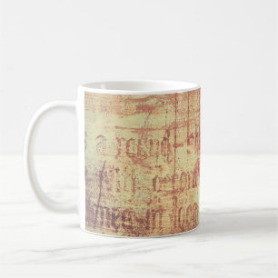 Aged aluminum background coffee mug