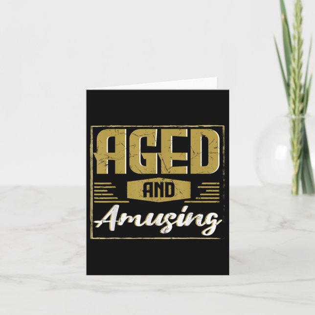 Aged And Amusing Funny Retirement Friends Humour F Card (Front)