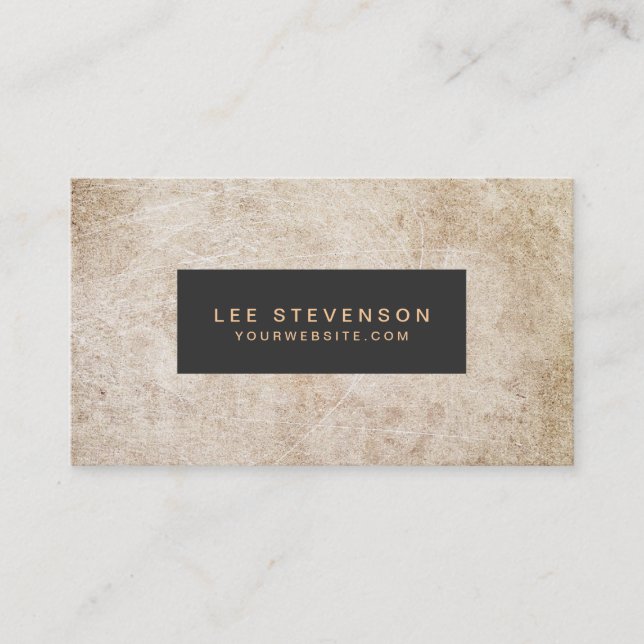 Aged and Rustic Vintage Style Business Card (Front)