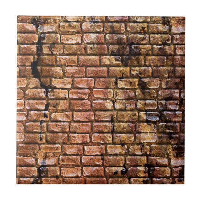 Aged Brick Wall Textured Tile (Front)