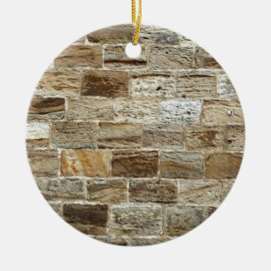 Aged Country Brickwork Ceramic Ornament