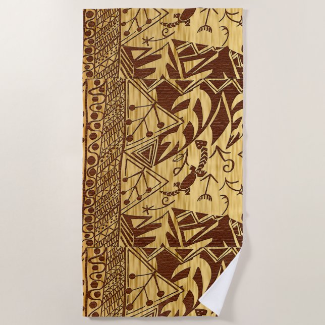 “Aged Earth Canvas” Beach Towel (Front)