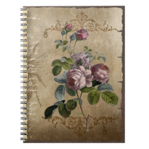 Aged Floral Journal